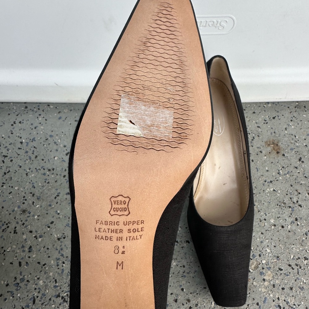 Talbots Black Pointed Toe Heels - image 2